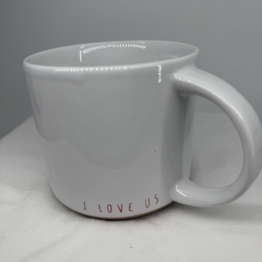Peace Love World White‎ Coffee Mug I Love Us Ceramic Cup Dishwasher Safe - Picture 2 of 6